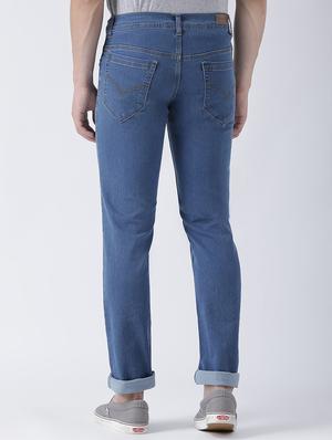 blue denim patched jeans - 15293440 - Standard Image - 3