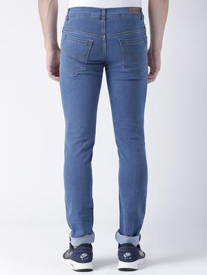 blue denim patched jeans - 15293447 - Standard Image - 3