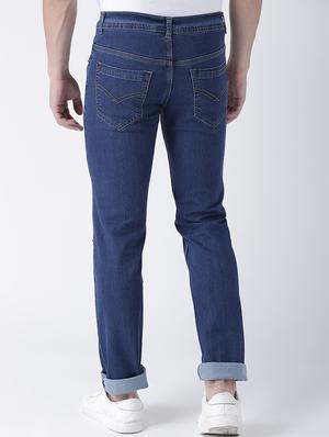 blue denim patched jeans - 15293449 - Standard Image - 3