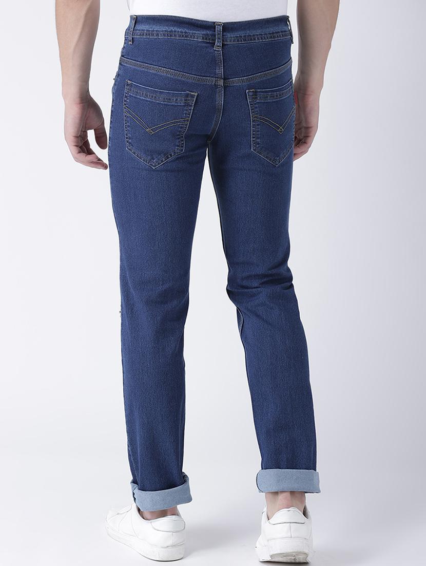 blue denim patched jeans - 15293449 - Zoom Image - 3