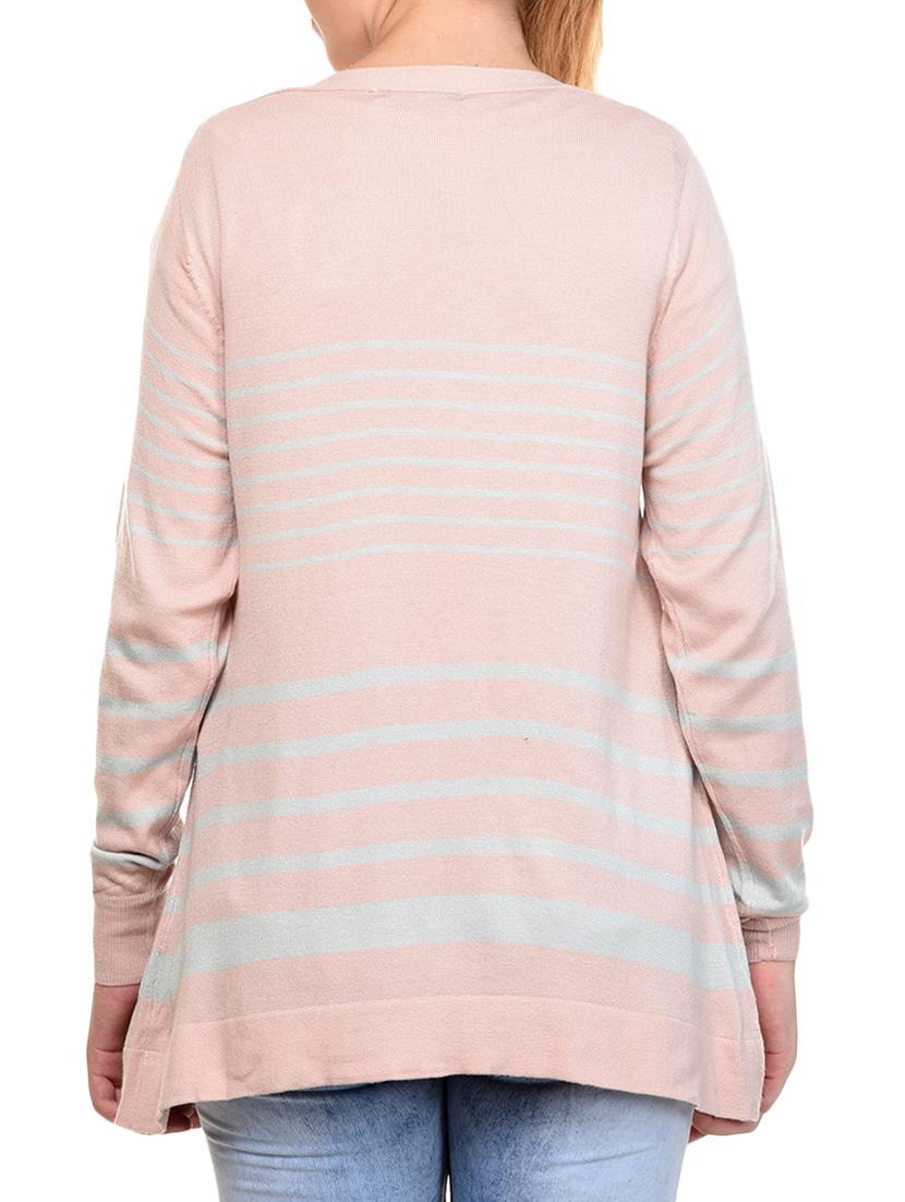 pink striped viscose pullover - 15293484 - Zoom Image - 3