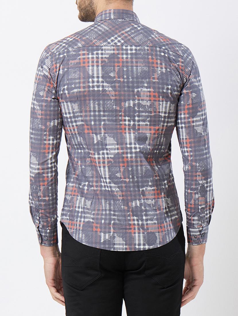 grey cotton casual shirt - 15293489 - Zoom Image - 3
