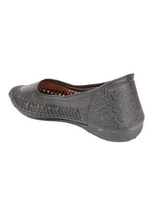 black pu slip on ballerina - 15295499 - Standard Image - 3