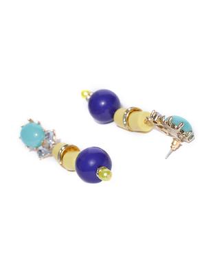 blue metal drop earring - 15295961 - Standard Image - 3