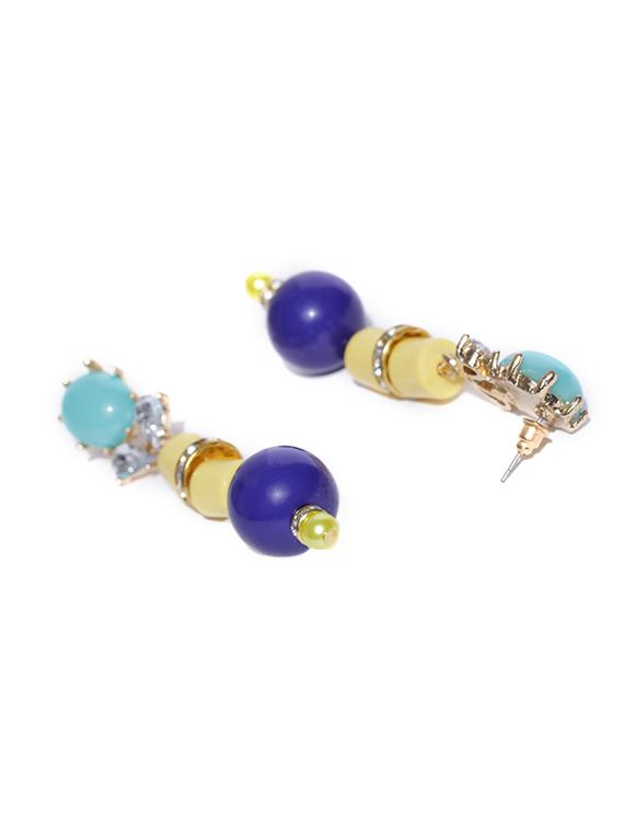 blue metal drop earring - 15295961 - Zoom Image - 3