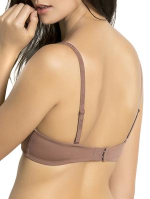 brown solid t-shirt bra - 15297281 - Standard Image - 3