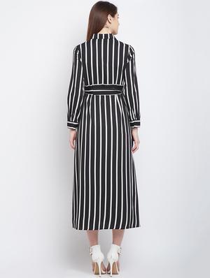 black striped belted shirt dress - 15300348 - Standard Image - 3