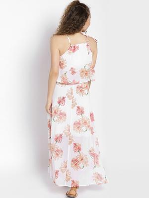 white floral maxi dress - 15300771 - Standard Image - 3