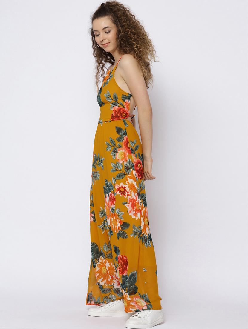 yellow backless maxi dess - 15300774 - Zoom Image - 3