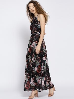 black backless maxi dress - 15300775 - Standard Image - 3