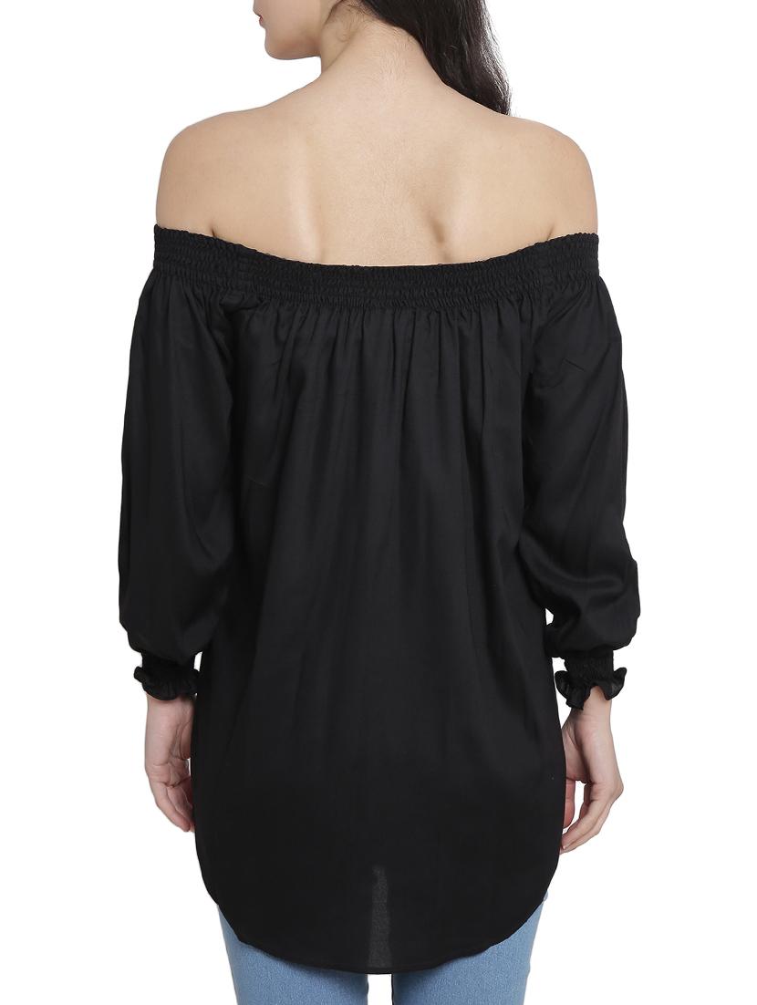 off shoulder elasticated neck tunic - 15301070 - Zoom Image - 3