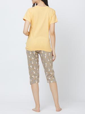 quirky tee with capri set - 15301270 - Standard Image - 3