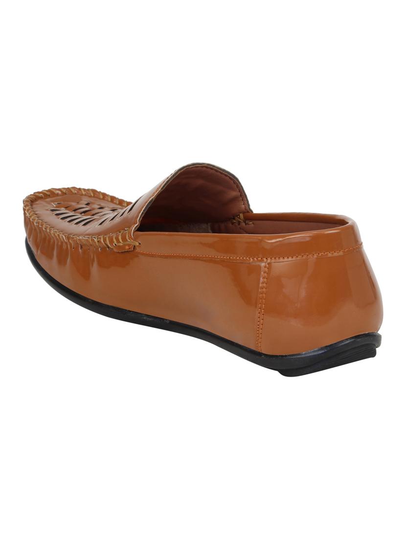 tan patent leather slip on loafer - 15302186 - Zoom Image - 3