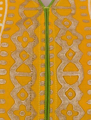 yellow cotton straight kurta - 15302266 - Standard Image - 3