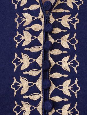 block printed a-line kurta - 15302267 - Standard Image - 3