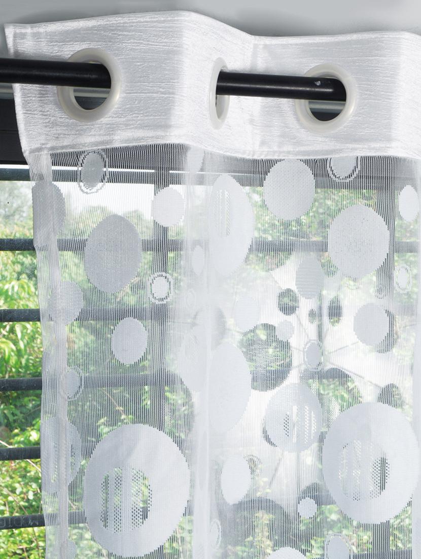white set of 2 door sheer curtain - 15302933 - Zoom Image - 3