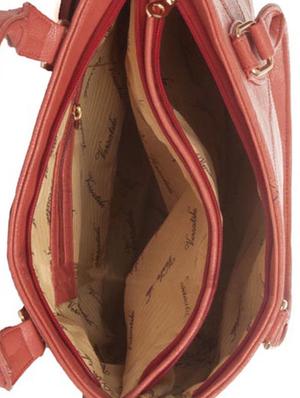 orange leatherette (pu) regular handbag - 15304699 - Standard Image - 3
