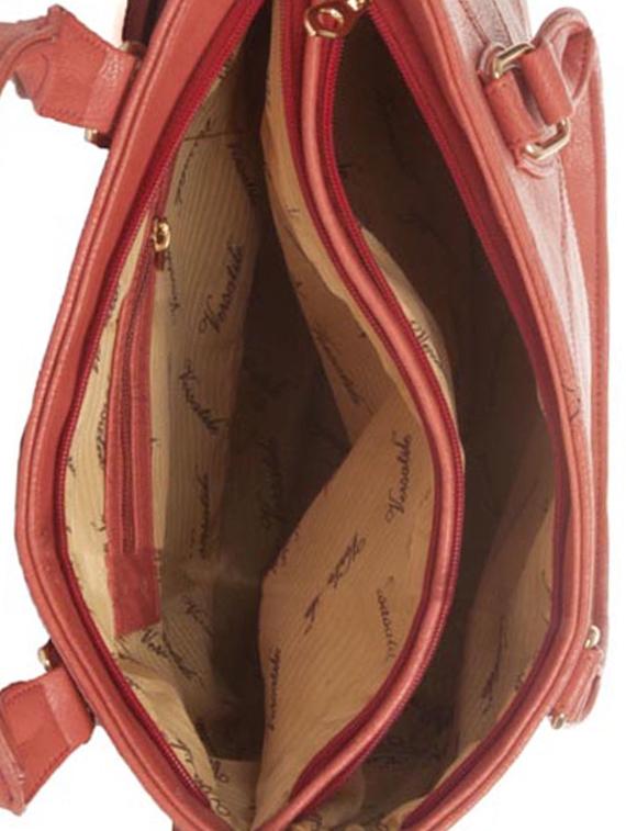 orange leatherette (pu) regular handbag - 15304699 - Zoom Image - 3