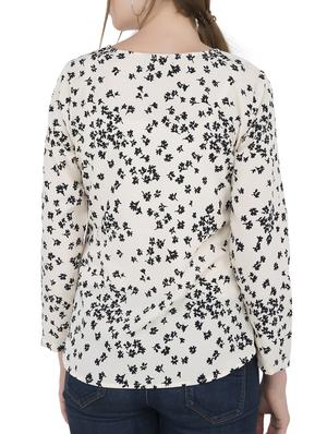 Cut outs neckline floral top - 15304817 - Standard Image - 3