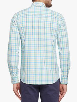 blue cotton casual shirt - 15305752 - Standard Image - 3