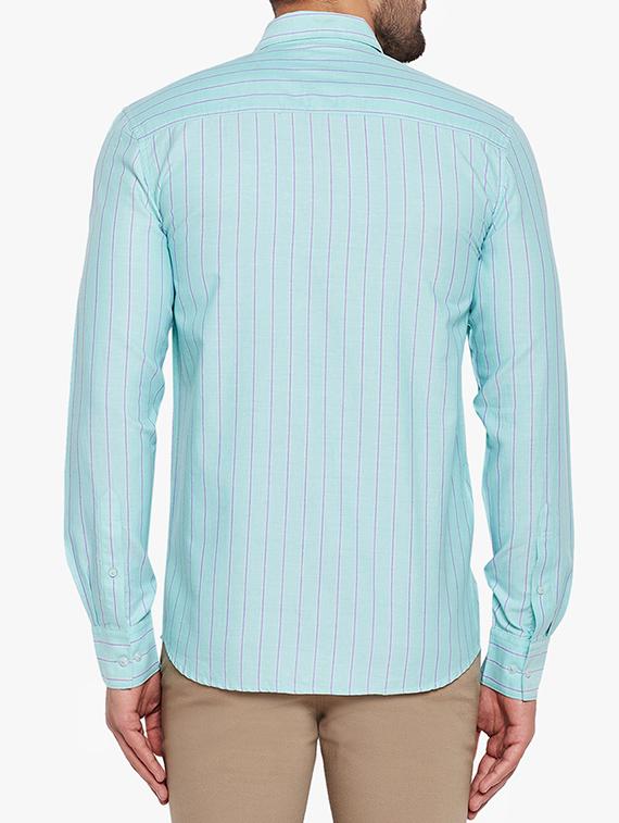 blue striped casual shirt - 15305786 - Zoom Image - 3