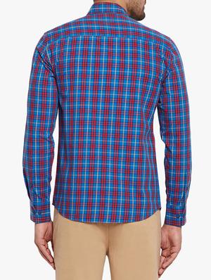 blue cotton casual shirt - 15305895 - Standard Image - 3