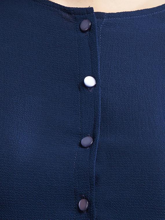 button down frilled hem top - 15305956 - Zoom Image - 3