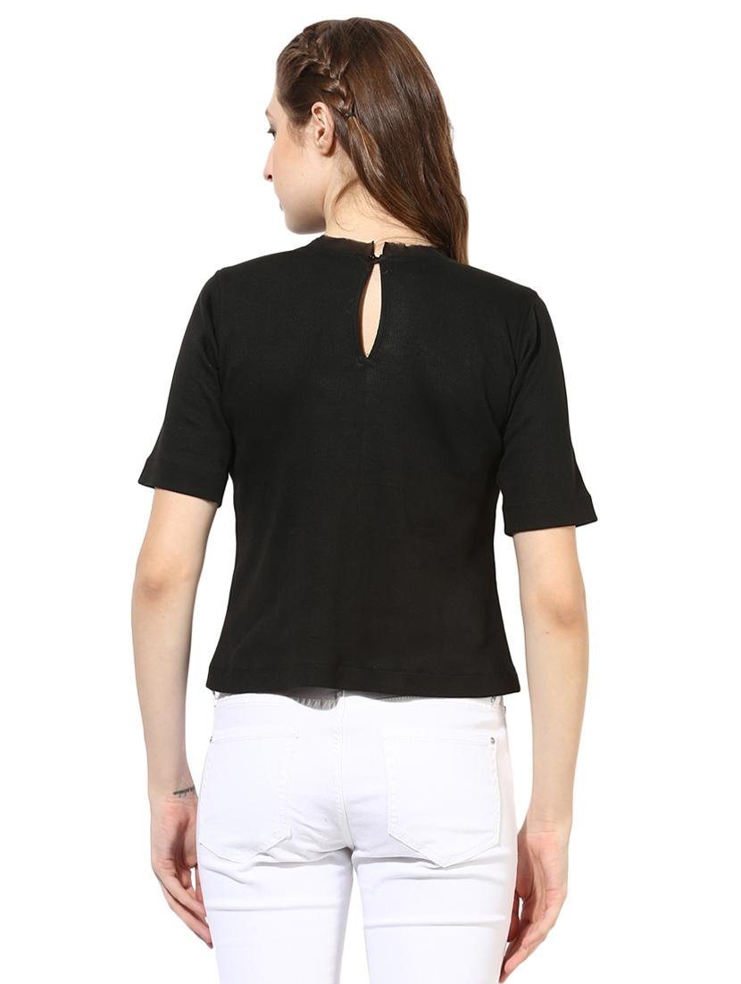 black cotton top - 15305963 - Zoom Image - 3