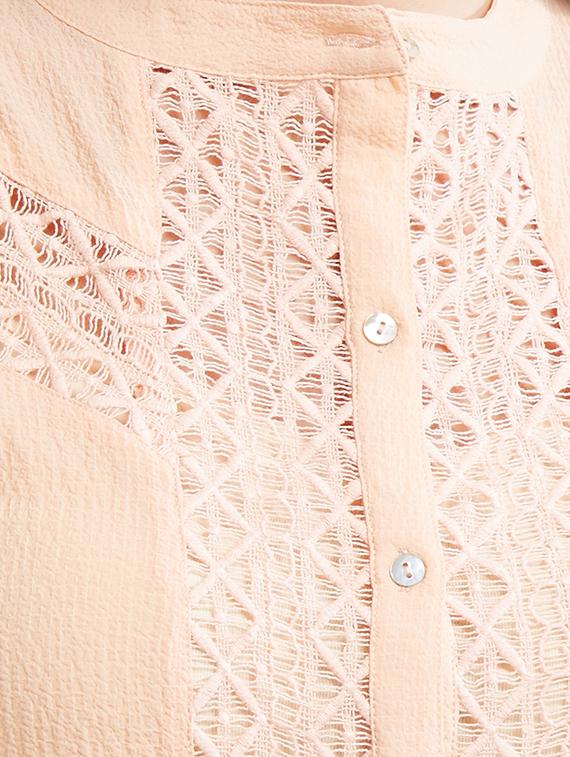 pink mesh sleeveless top - 15305973 - Zoom Image - 3