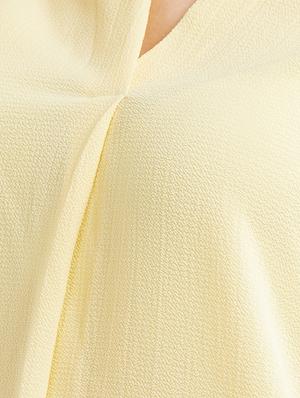 yellow pleated top - 15305996 - Standard Image - 3