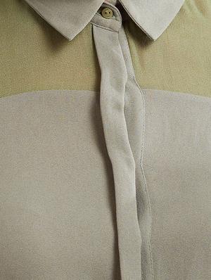 grey cold-shoulder shirt top - 15305998 - Standard Image - 3