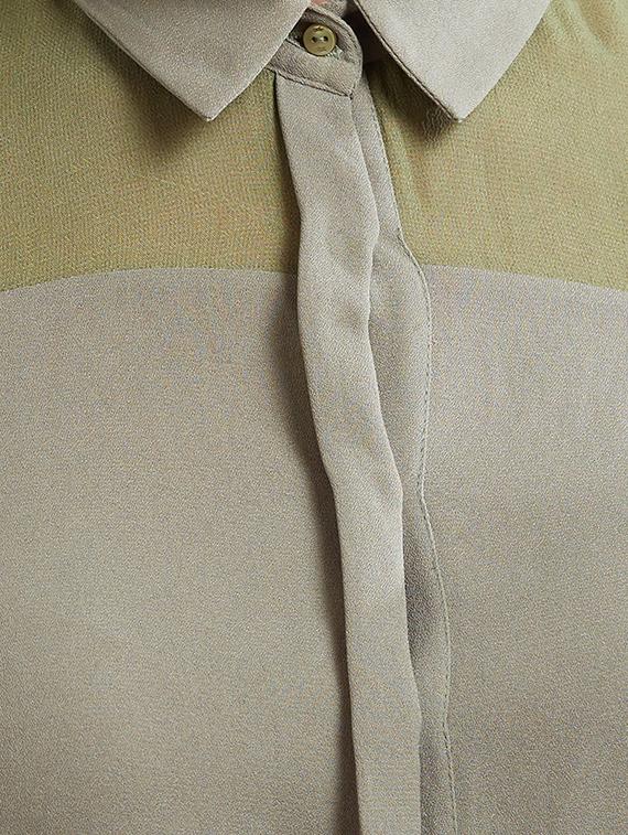 grey cold-shoulder shirt top - 15305998 - Zoom Image - 3
