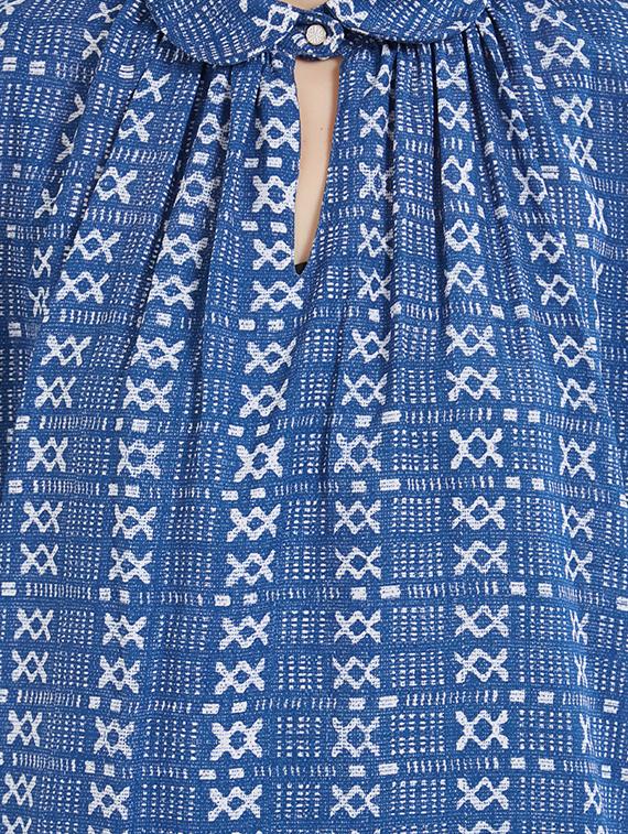 frill detail printed top - 15306019 - Zoom Image - 3