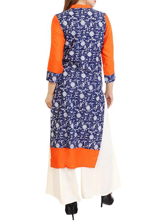 straight printed kurta - 15307044 - Zoom Image - 3