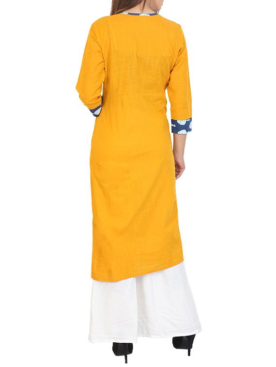 a-line printed kurta - 15307050 - Zoom Image - 3