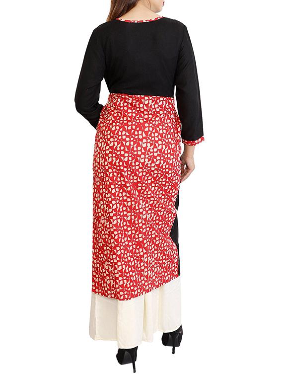 a-line printed kurta - 15307054 - Zoom Image - 3