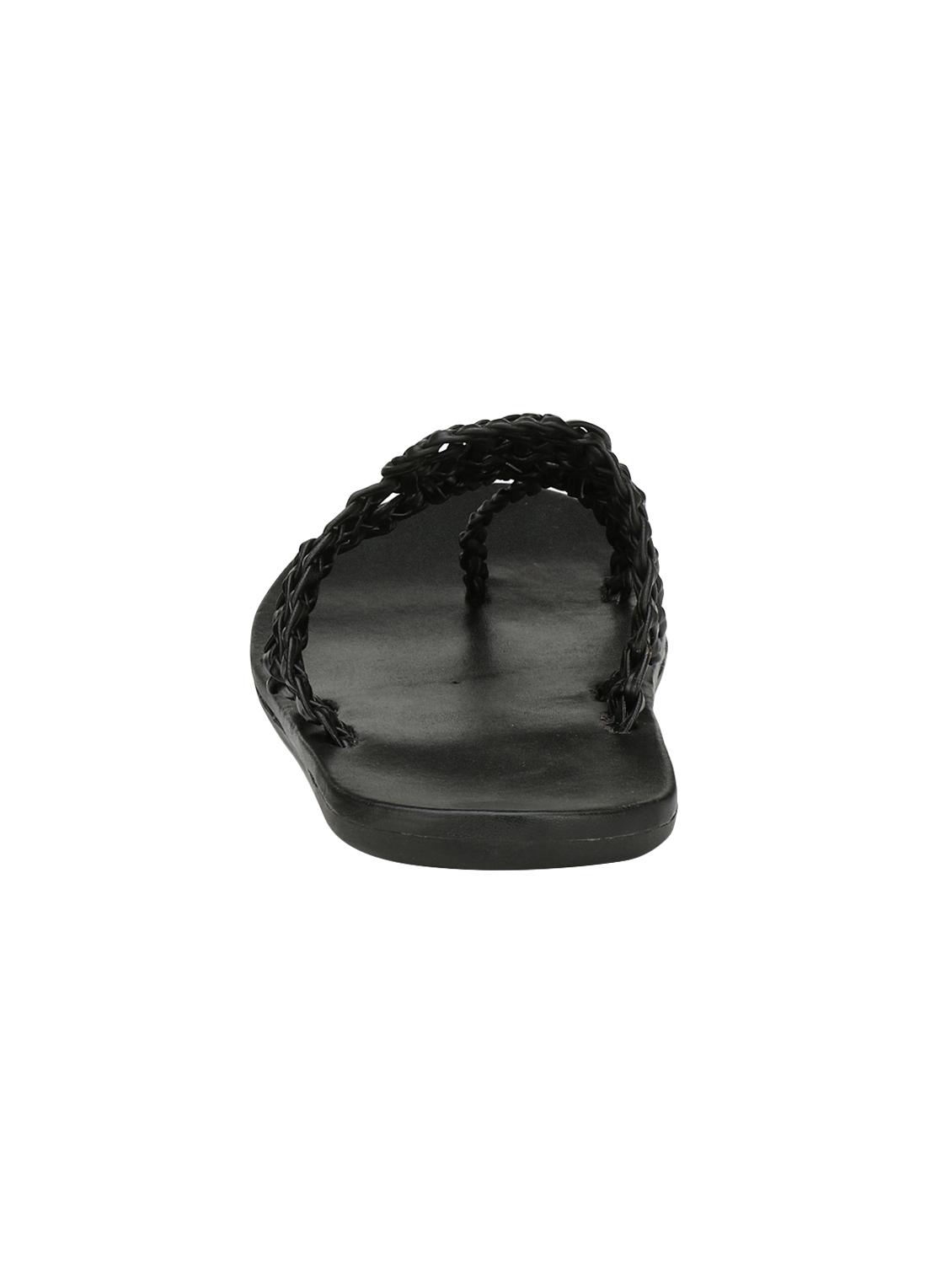 big fox black leatherette slip on slippers - 15307403 - Zoom Image - 3