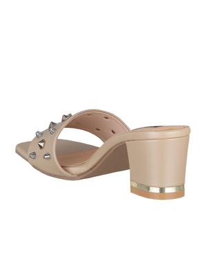 beige slip on sandal - 15308156 - Standard Image - 3