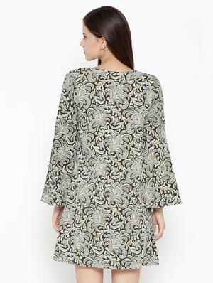 damask print shift dress - 15308328 - Standard Image - 3