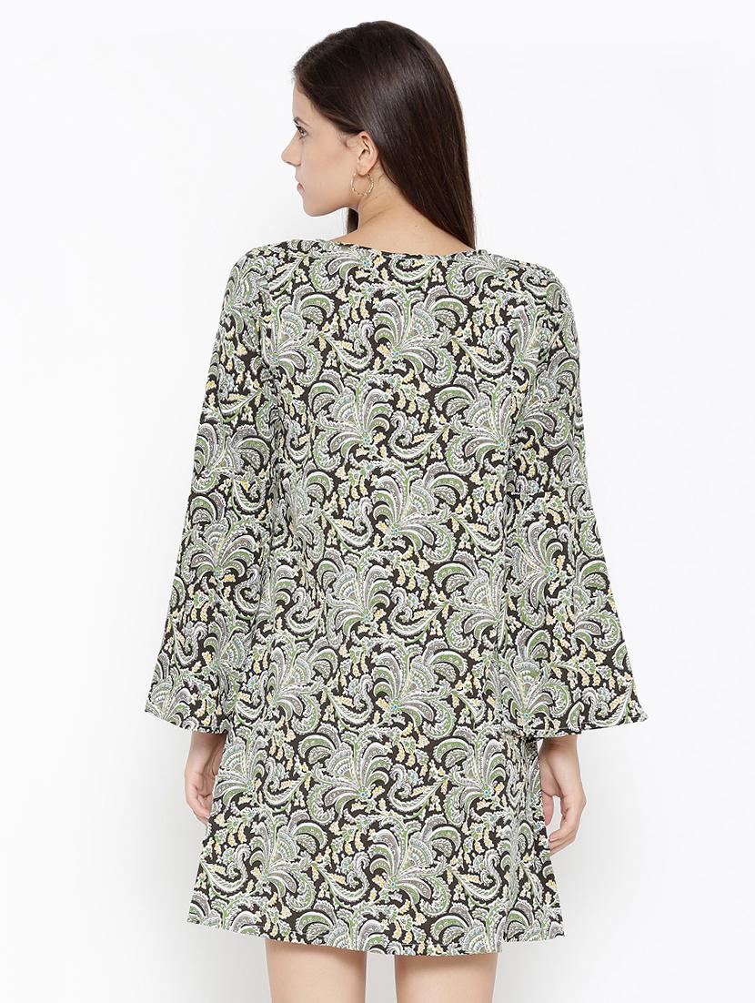damask print shift dress - 15308328 - Zoom Image - 3