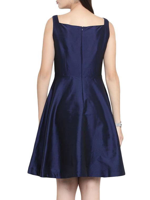 zip up back flared dress - 15308772 - Zoom Image - 3