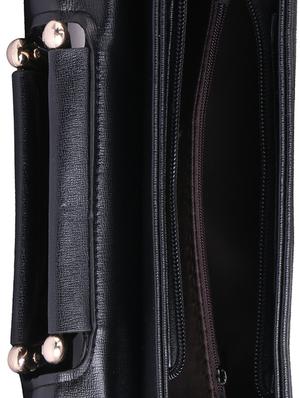 black leatherette (pu) regular handbag - 15310958 - Standard Image - 3