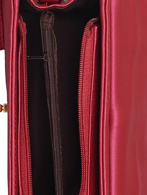 pink leatherette (pu) structured handbag - 15310959 - Standard Image - 3