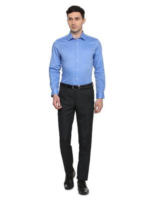 blue cotton formal shirt - 15311054 - Standard Image - 3