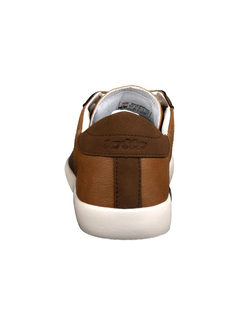 tan leatherette lace up sneaker - 15311999 - Zoom Image - 3