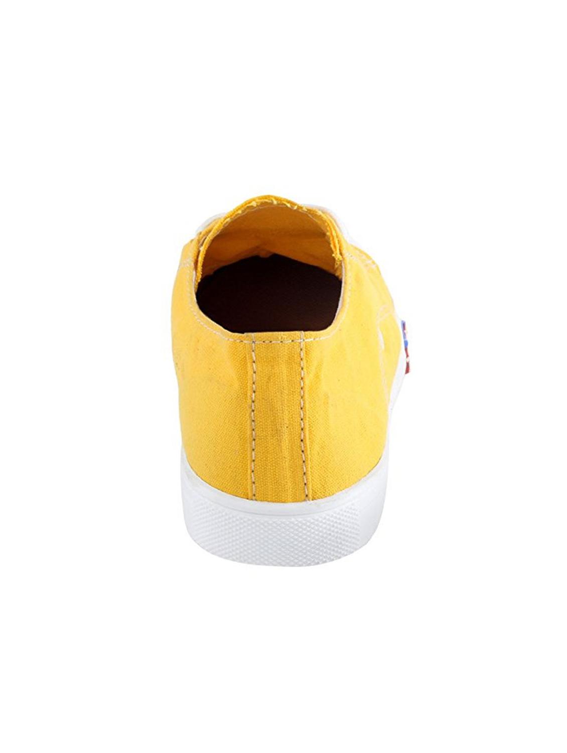 yellow Canvas lace up sneaker - 15312489 - Zoom Image - 3