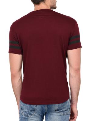 maroon cotton t-shirt - 15313793 - Standard Image - 3