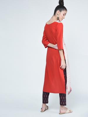 paisley print straight kurta - 15314406 - Standard Image - 3