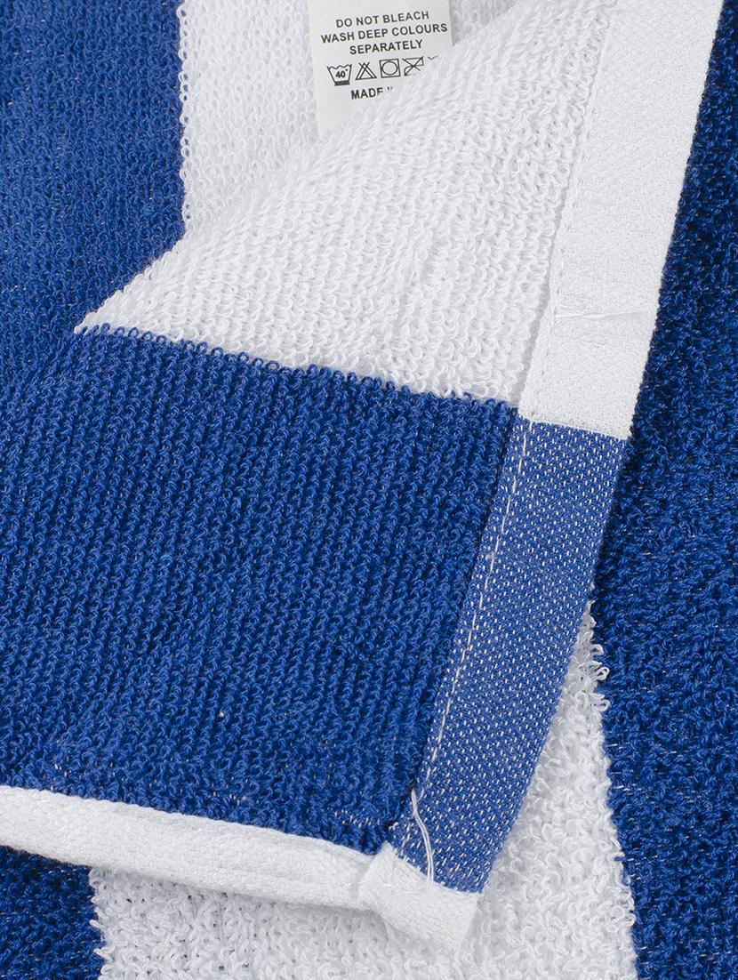cotton stripe bath and pool towel : blue - 15314531 - Zoom Image - 3