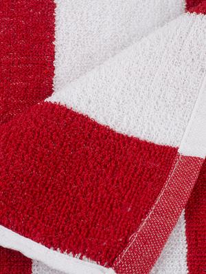 cotton stripe bath and pool towel : blue - 15314534 - Standard Image - 3